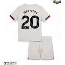 Otroški Nogometni dresi Chelsea Joao Pedro #20 Gostujoči 2025-26 Kratek Rokav (+ Kratke hlače)